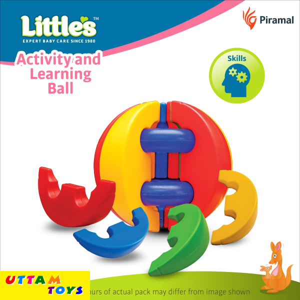 Little's Activity and Learning Ball I Learning Activity Toy I Multicolour I Infant And Preschool Toys