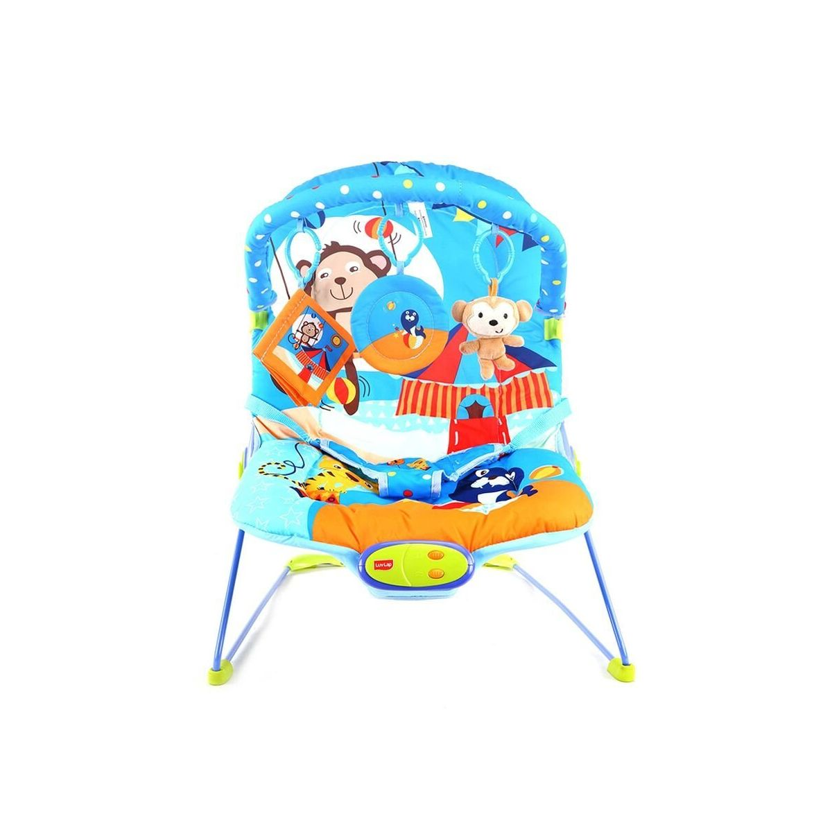 LuvLap Magic Circus Baby Bouncer, Blue