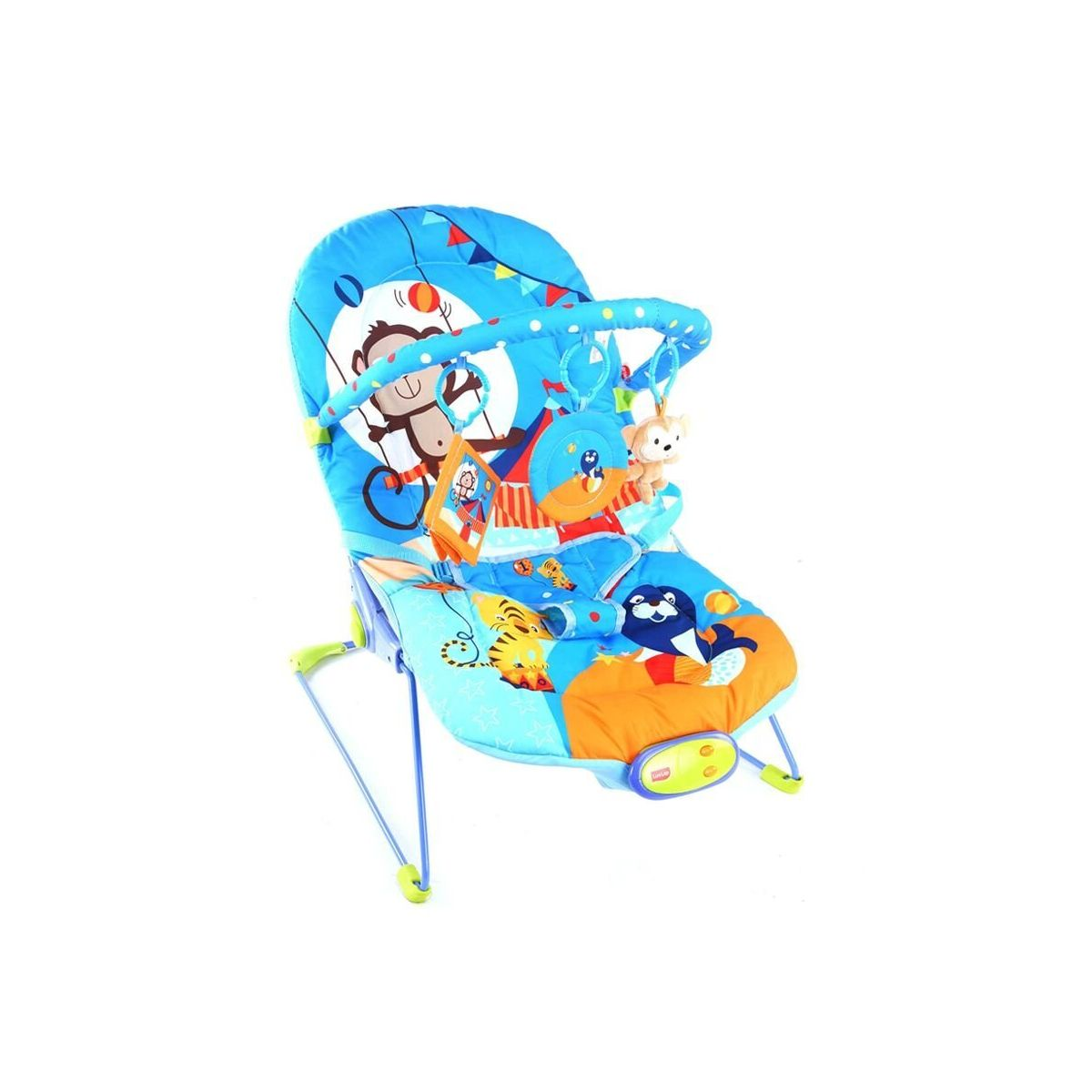 LuvLap Magic Circus Baby Bouncer, Blue