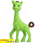 LuvLap Tiny Giffy Silicone Teether (Green)