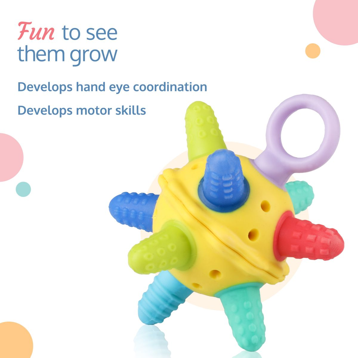 LuvLap Yum Ball Teether (Multicolor)