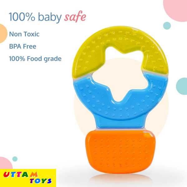 LuvLap Baby Water Filled Silicone Teether (Multicolor)