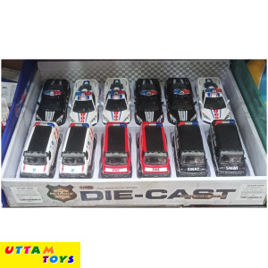 metal police car assorted box