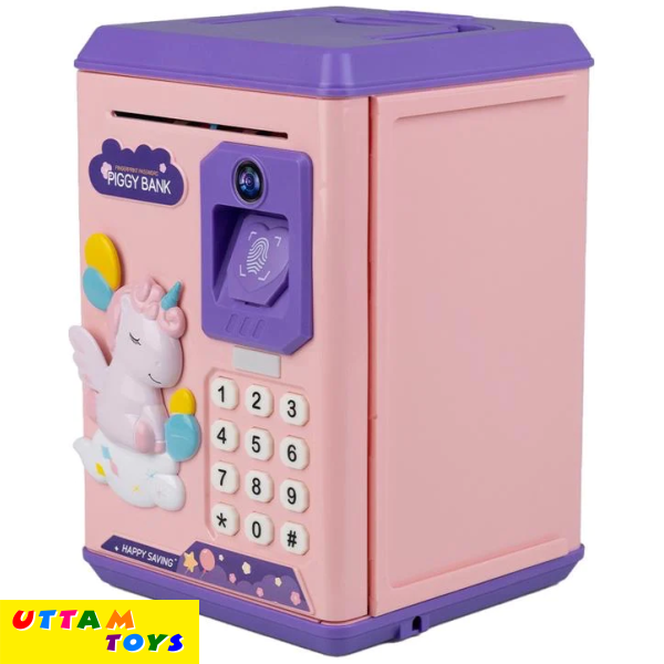 Electric Money Deposite Machine - Password + Fingerpress Piggy Bank