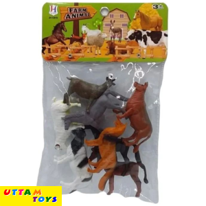 Farm Animal Toy Figure Set Pack of 9 Learning and Educational Action Toys for Kids