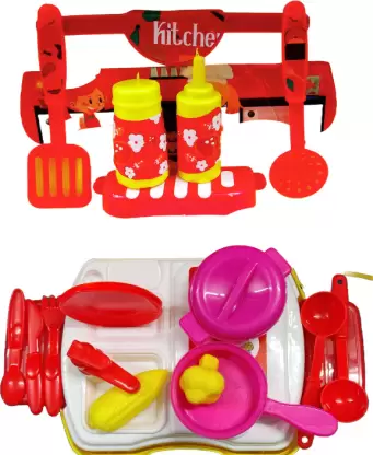 Kitchen Set Cooking Pretend Play Toys for Kids