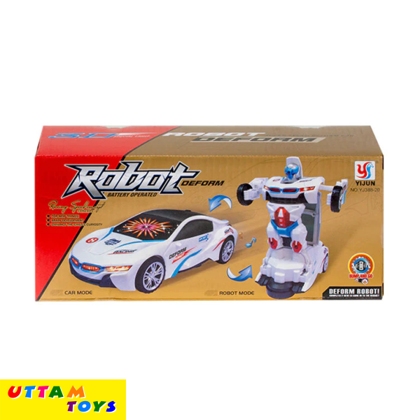 Car Robot Deform Battery Operated Car with Light and Music