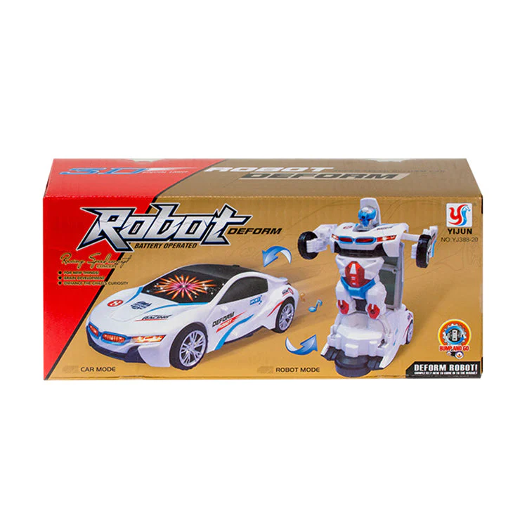 Car Robot Deform Battery Operated Car with Light and Music