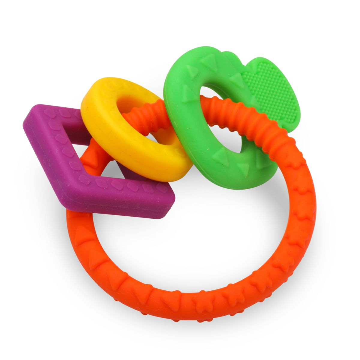 LuvLap Baby Ring Shaped Teether (Multicolor)