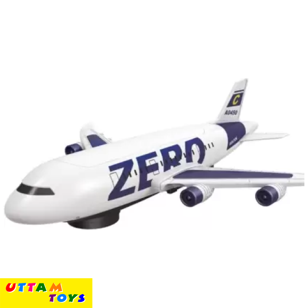 Zero Aircraft Musical Aircraft Toy with Light & Music 360 Rotation Plane for Kid (Multicolor, Pack of: 1)