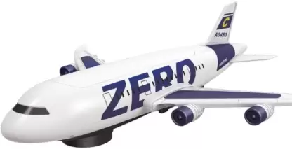 Zero Aircraft Musical Aircraft Toy with Light & Music 360 Rotation Plane for Kid (Multicolor, Pack of: 1)