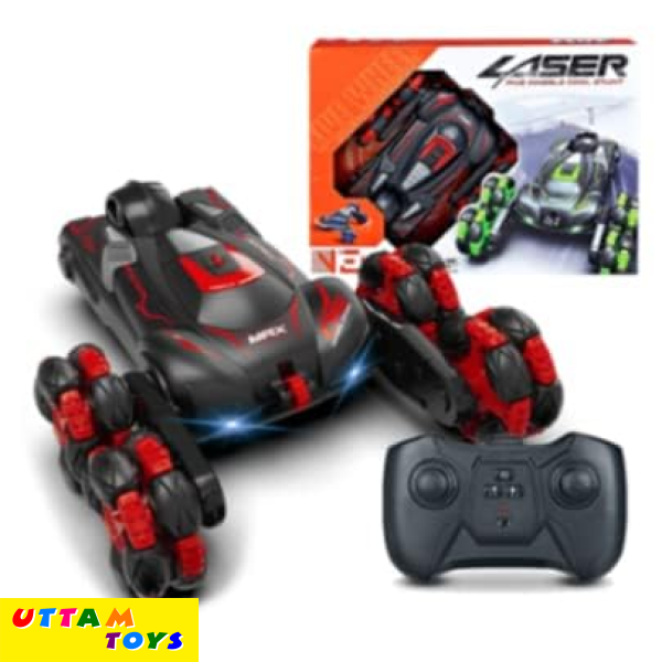 AGBO Stunt Laser MAX 6WHEEL, RC Stunt Car 360 Degree Spinning High Speed Telescopic Rotating Remote Control Six Wheels Climbing rc Toy Drift Stunt car