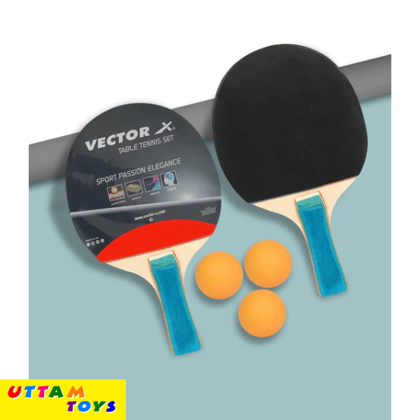 Vector X Combo Set Of Table Tennis (Pack Of 2 Bat And 3 Balls)