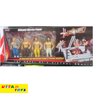 AND 4 PIECES WRESTLING CHARACTERS TOY FIGURE FOR KIDS